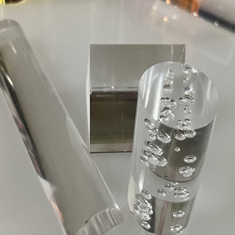 高透明有机玻璃棒亚克力圆棒方棒三角实心 透明导光柱 水晶棒