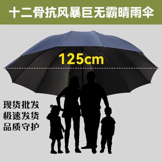 冰盈严选 十二骨手动雨伞超大号加厚晴雨两用防晒遮阳伞logo定制
