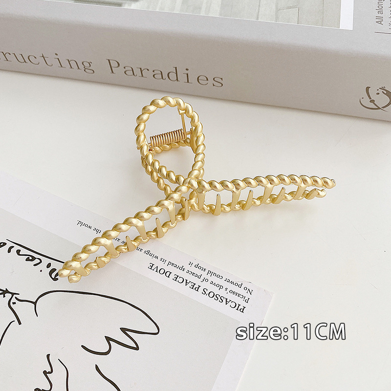 Tocado con clip cuadrado de Maillard, elegante coreano francés, retro, clip de tiburón, red, temperamento rojo, pinza para el cabello, accesorios para el cabello