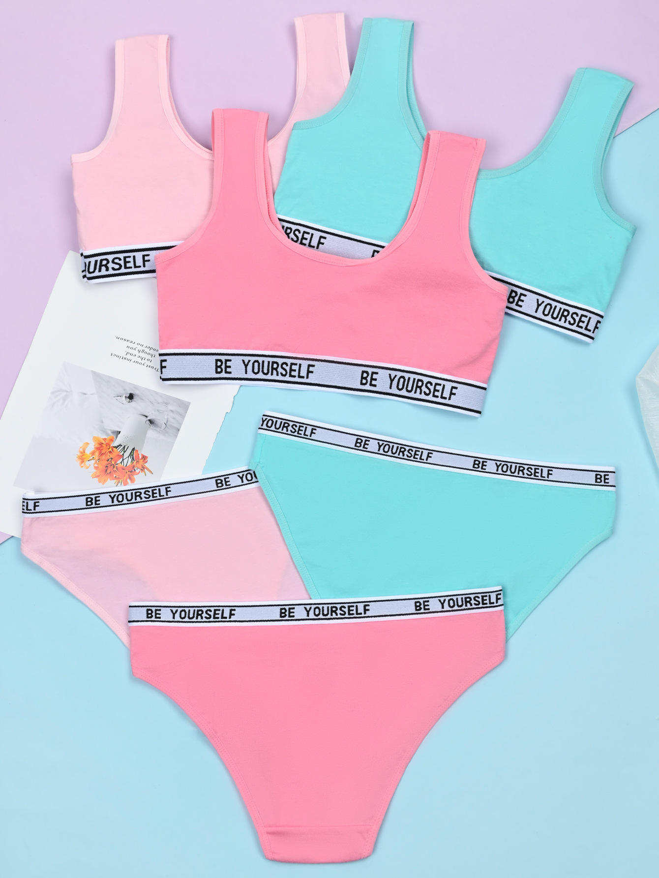 Ropa interior para niñas período de desarrollo de algodón sujetador para niñas chaleco sin anillo de acero sujetador para estudiantes de secundaria para niñas sujetador para niñas al por mayor