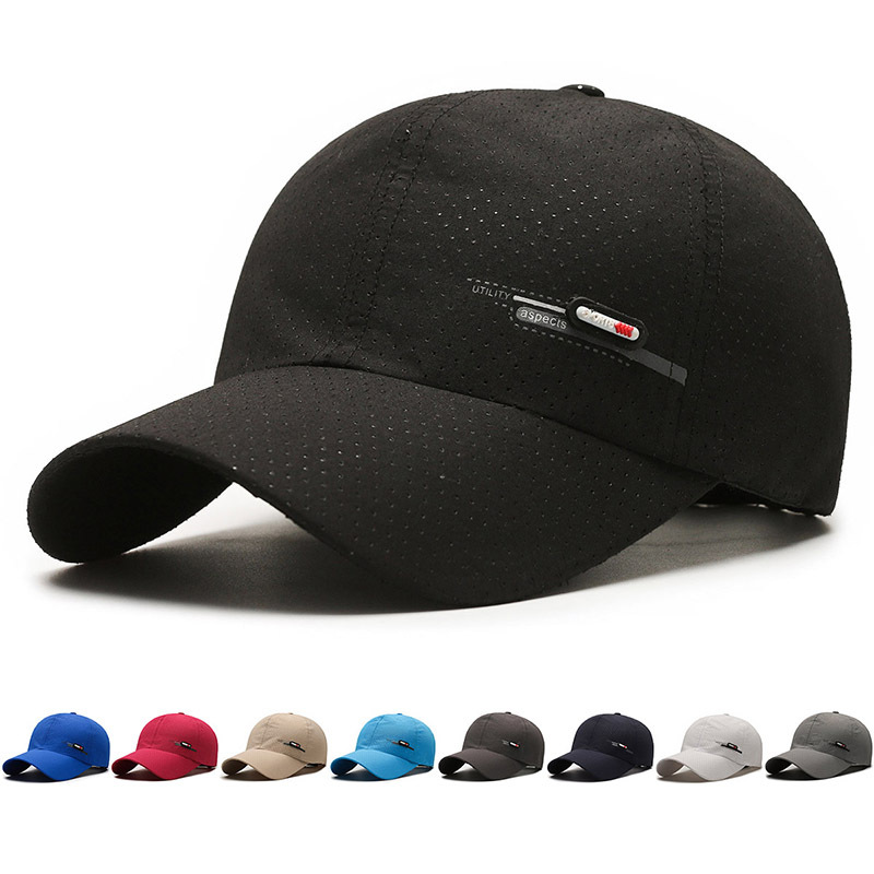 Summer quick dry travel sports baseball cap