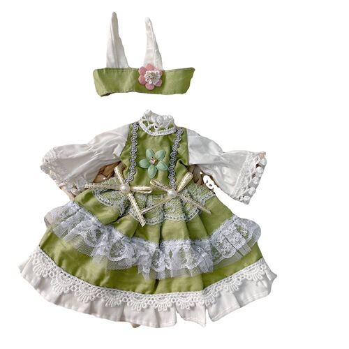 bjd6 points baby clothes sweet palace style dress skirt cute 30cm fat body doll lolita clothes