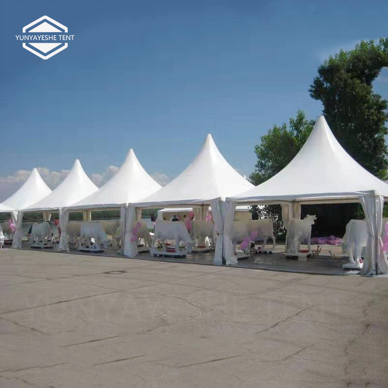 云雅野奢篷房厂家出售户外商铺临时活动广告尖顶篷 安检遮阳棚PVC