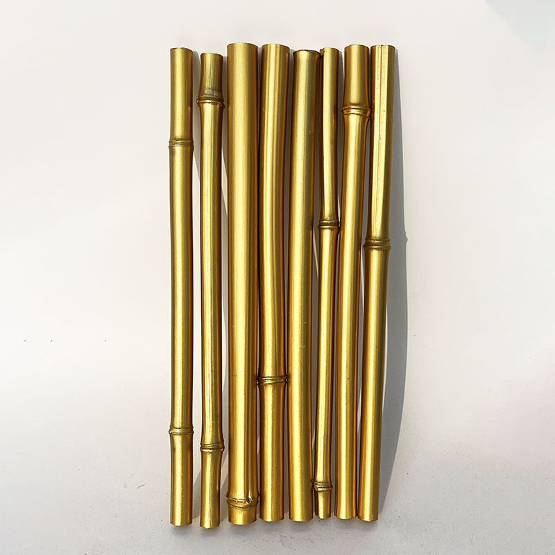 Varilla de bambú dorado natural color primario bambú ramo floral arreglo floral material bendición cubo decoración de Año Nuevo accesorios de flores de víspera de Año Nuevo