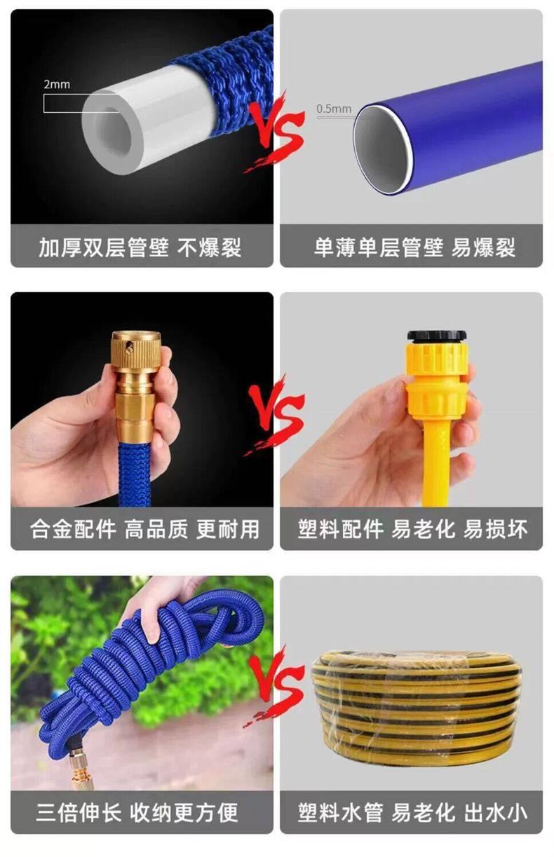 Foreign Trade Thickened Alloy Telescopic Manufacturer High-Pressure Full-Electroplated Triple Water Gun Free Shipping Supply Water Pipe Alloy Model Magic
