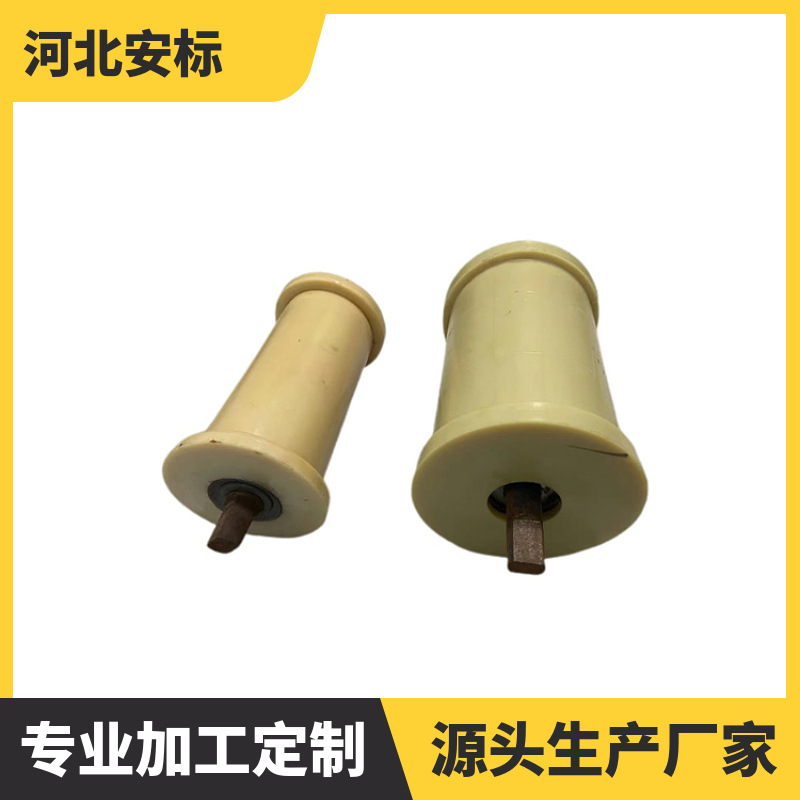 尼龙地轮 耐磨300*250尼龙地滚 尼龙托绳轮.