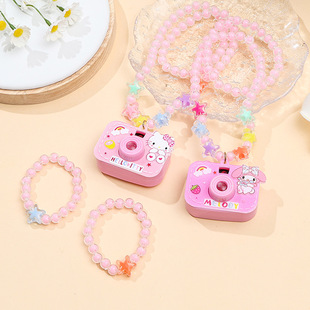 Children's Necklace Projection Camera Cartoon Toy Kuromi Princess Sanrio Jewelry Projection Necklace