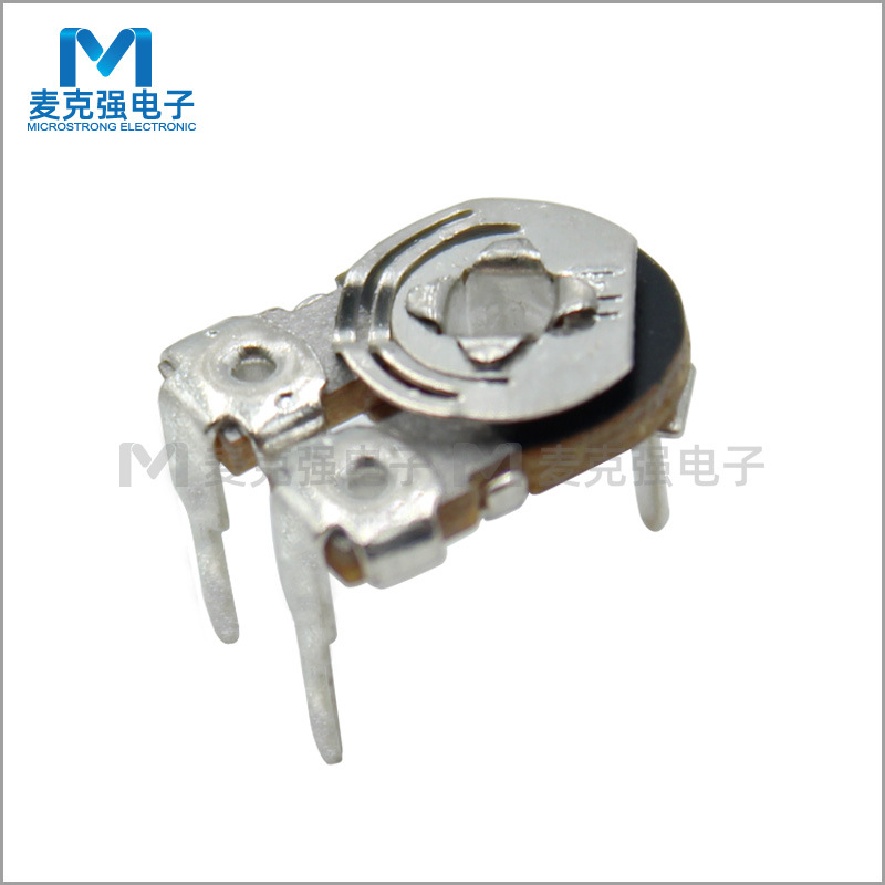 8mm碳膜电位器WH085-1M 卧式微调电位器 方孔可调电阻电位器环保