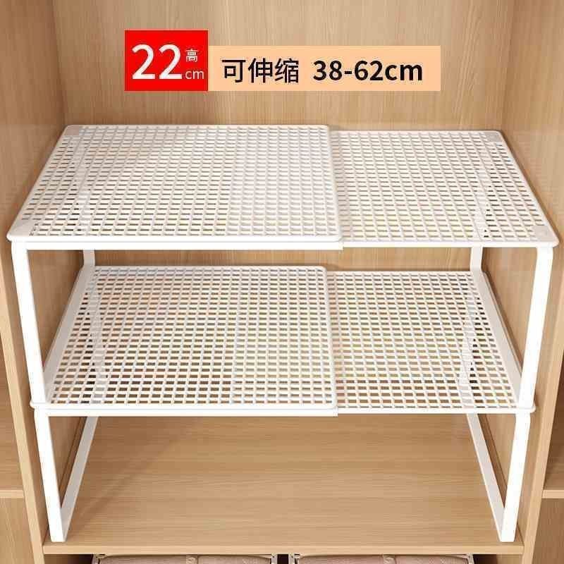 衣柜分层隔板收纳神器柜子橱柜内可伸缩置物架衣橱鞋柜隔断整理板|undefined