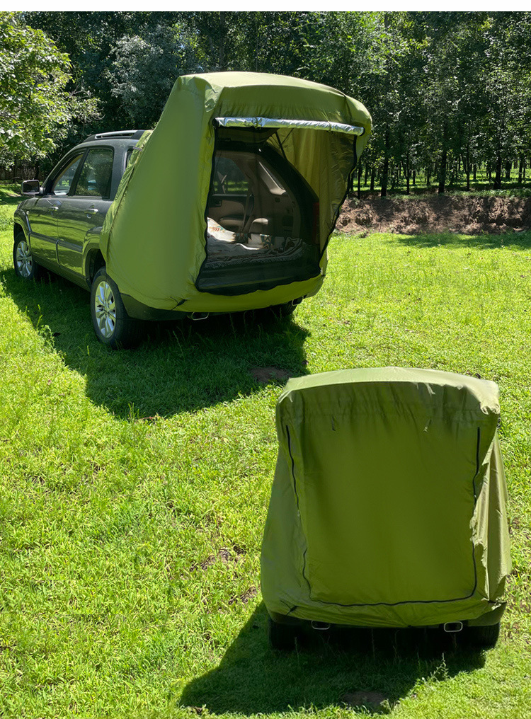 SUV outdoor self-driving tour car tail tent, car trunk extension, wholesale from the manufacturer, camping sunshade, and sun protection canopy