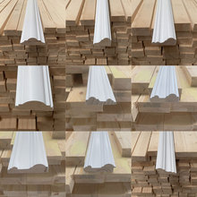 欧式原木背景墙线木线条现货松木条厂家专供酒店门厂批发装饰线条