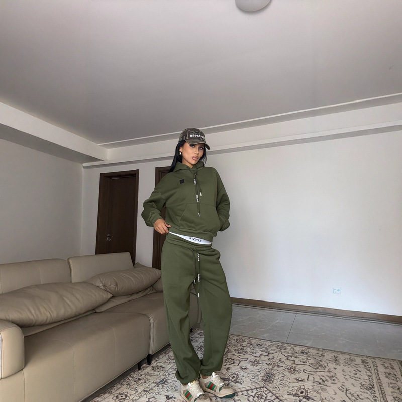 潮牌25ss秋冬新款三件套棉服马甲+卫衣加绒加厚搭配马甲三件套|undefined