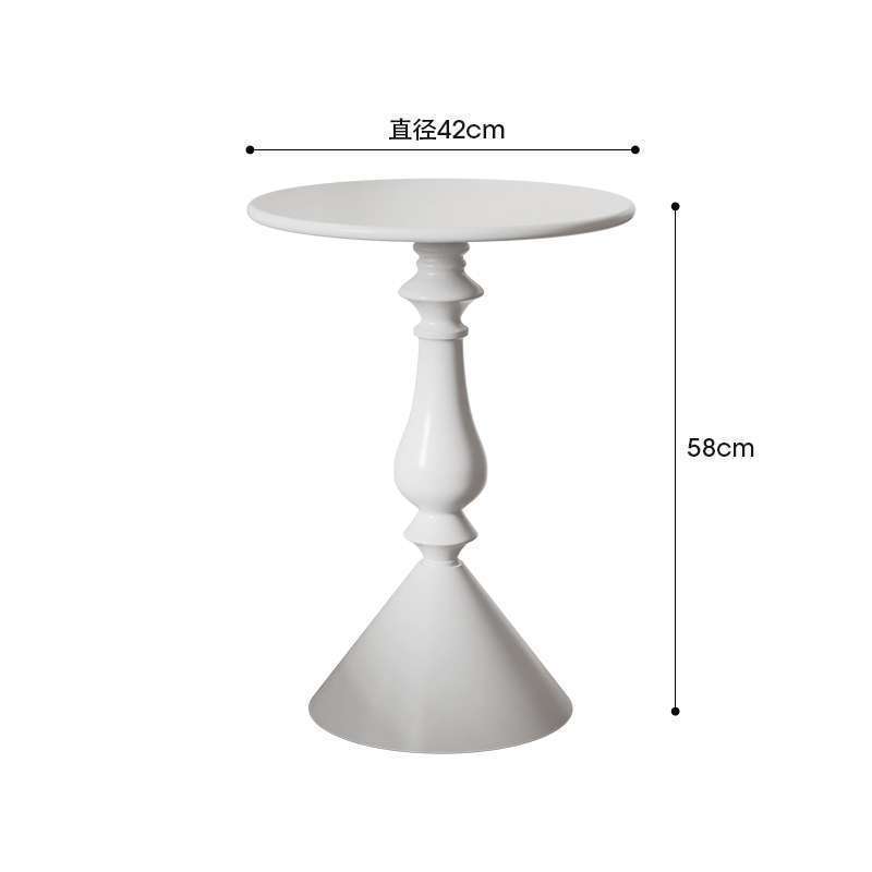 Sofá simple americano mesa de café retro mesa redonda balcón mesa de té esquina creativa de cabecera