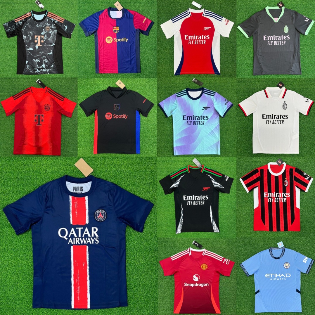 Wholesale Real Madrid Jersey 2425 Season Fan Version Home and Away Special Edition Adult Short-Sleeved Sports Football Uniform