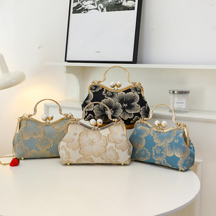 Vintage Niche Shoulder Bag Crossbody Bag Cheongsam Bag New Chinese Style National Style Women's Bag Handbag Show Gift Bag Ins