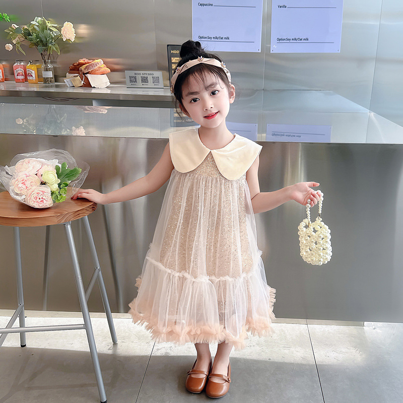 Girl's dress Summer 2023 New Style Summer Children's Wear Little Girl's Princess Yarn Skirt Children's Skirt Summer