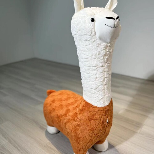 Internet celebrity llama stool llama sitting chair llama sofa decoration children's lazy sofa living room cute pet animal stool 