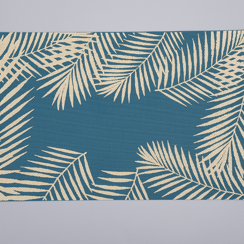 Piña mantel espesado PVC mantel hojas gilding aislamiento Hotel cafetería creativa estera taza de té se puede fijar
