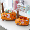 Cartoon pens holder for elementary school students, children's storage box, capacious jewelry