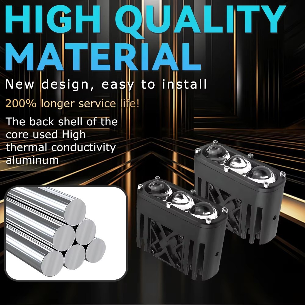 Motocicleta U22led Spotlight vehículo eléctrico pavimentación lente de largo alcance tangente integral faro auxiliar faro frontal