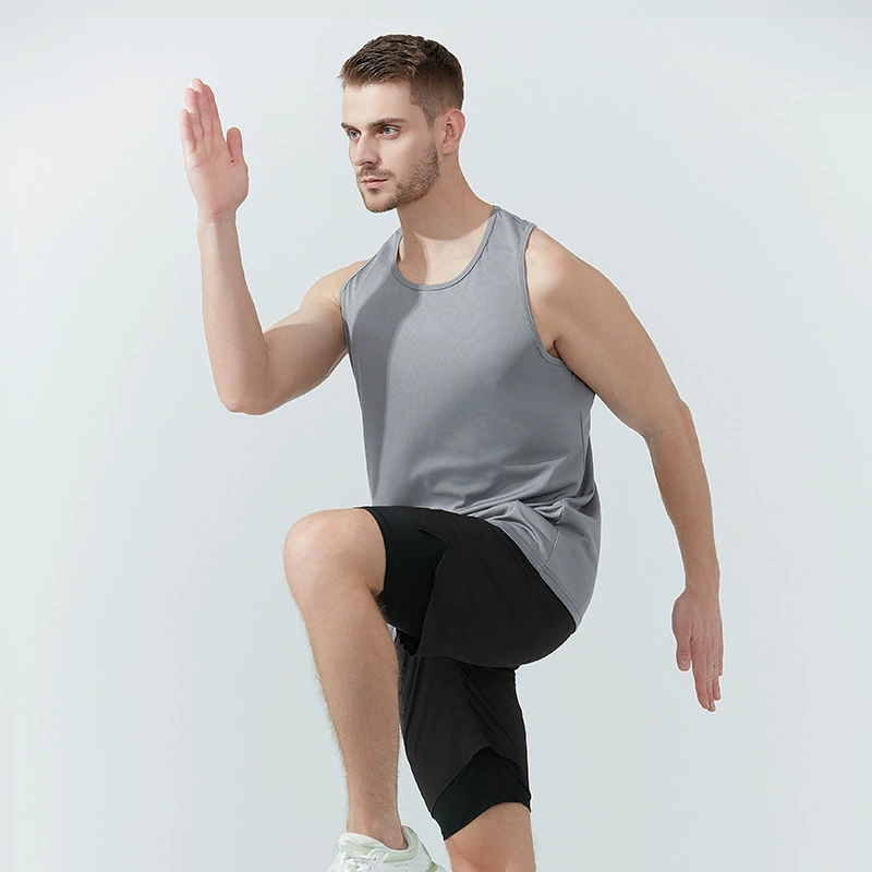 Summer travel breathable quick dry T-shirt sleevless for gym, for running, oversize