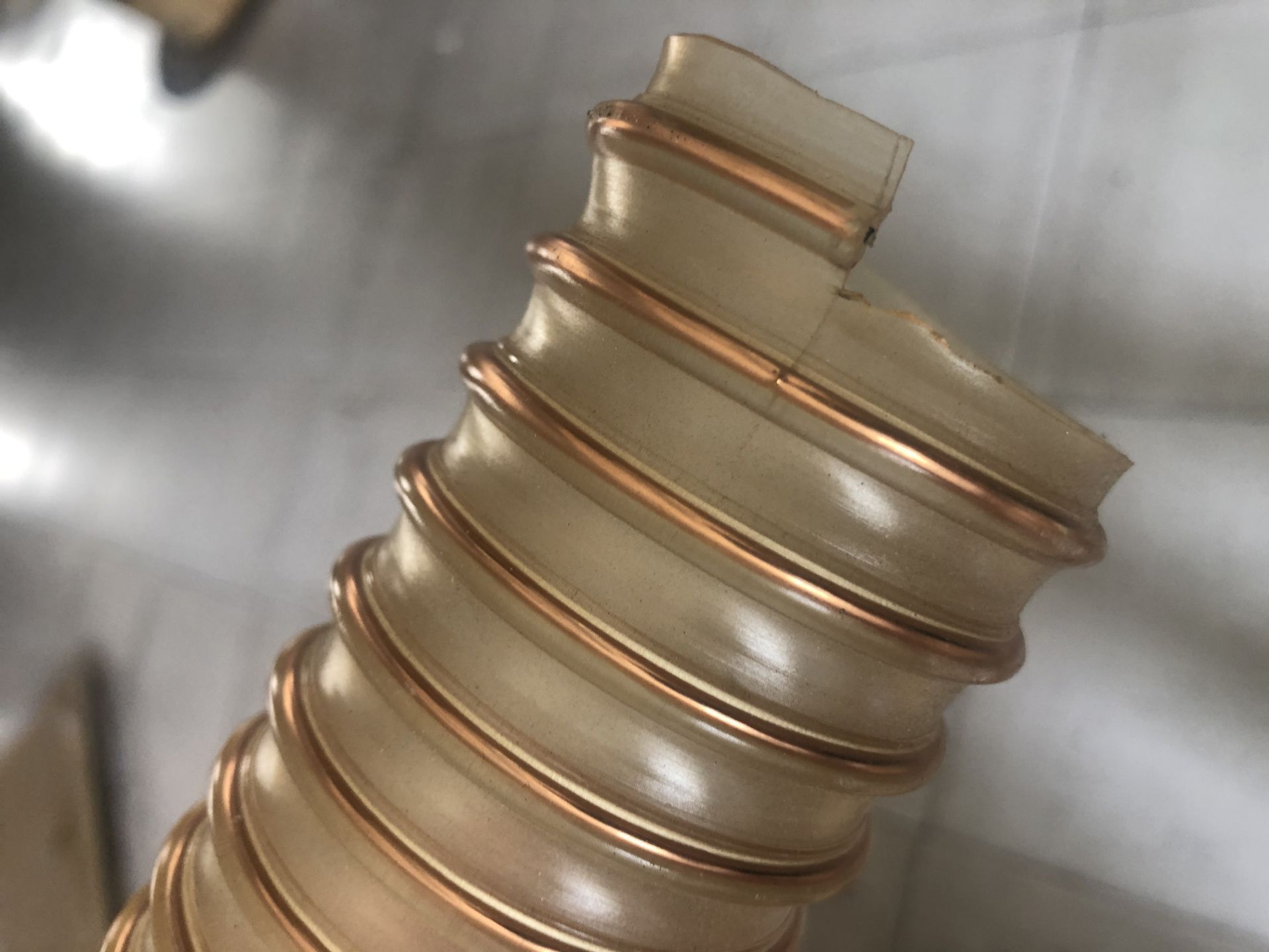 PVC透明排水粉末颗粒螺旋软管  波纹增强  耐压真空