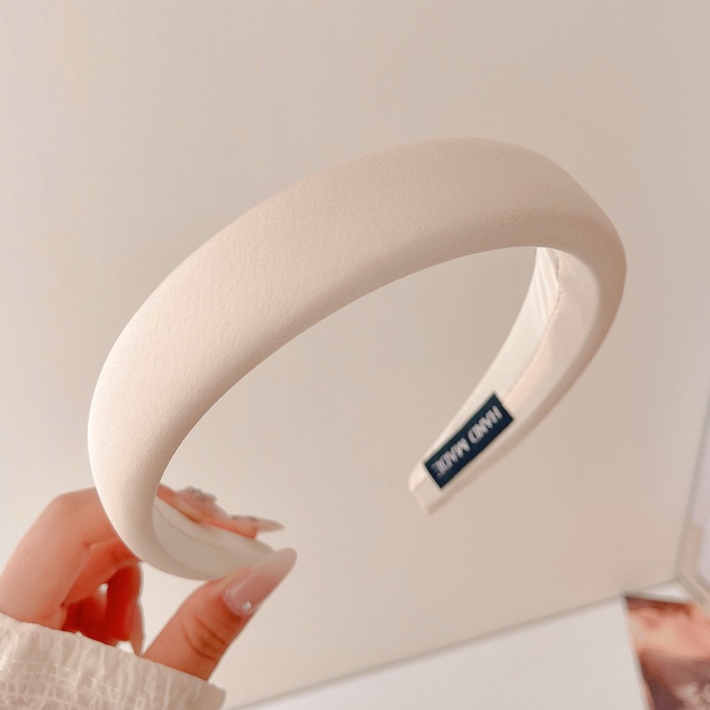 Alta sensibilidad al aro de cabello para mujeres red2024 nuevo estilo para salir correa de cabello universal lavar la cara aro de cabello de borde ancho prensado tarjeta de cabello toque