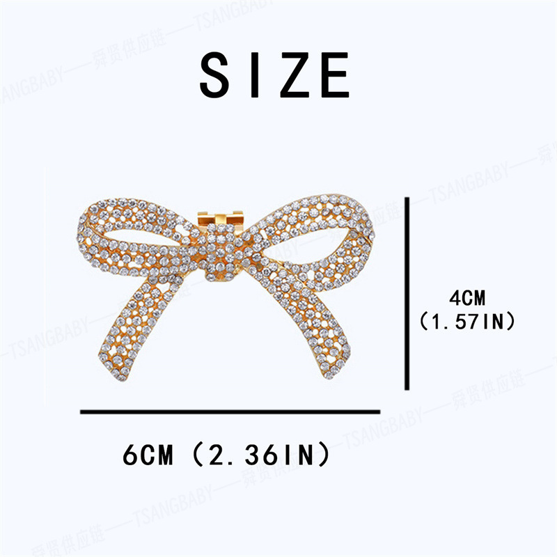 Clips para zapatos con lazo de diamantes de imitación transfronterizos, hebillas desmontables para zapatos, decoraciones de zapatos a la moda, accesorios para zapatos