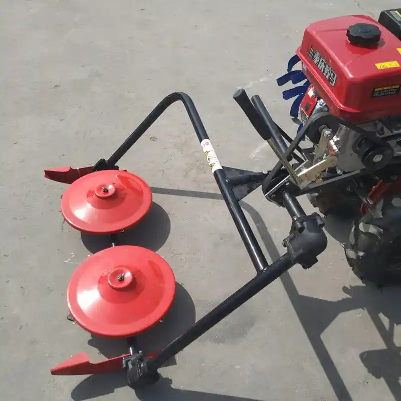 手扶拖拉机前置圆盘割草机 农场手扶打草微耕机收割机