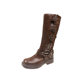 Travel Must Wear Boots Women's American Vintage Martin Boots Brown High Boots Long Barrel Western Cowboy Boots Women's Boots