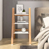 Деревянная цветочная рама трехэтапная лестница человеческих персонажей Портативная лестничная лестница домашняя складная лестница сгущенной алюминиевой сплав с тремя штифтами лестницы