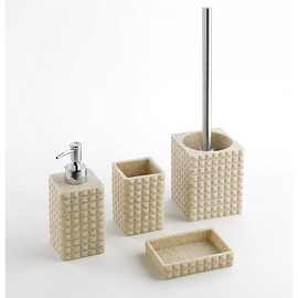 简约现代树脂砂岩沙石质感卫浴套件浴室家居用品bathroom sets