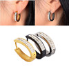Piercing stainless steel, fashionable earrings, European style, wholesale