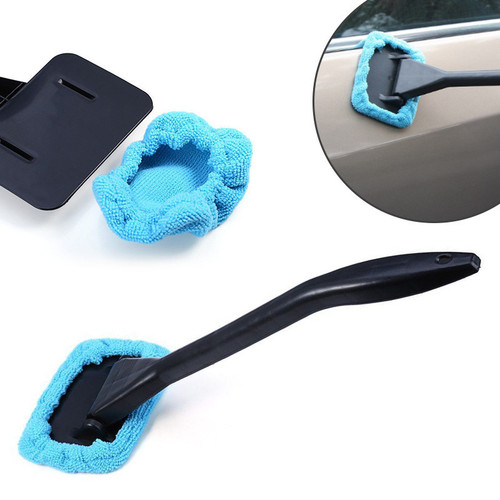 Car front windshield cleaning brush, vehicle dust remover, dehumidifier, car window scraper, dual-use multi-purpose cleaning wipe