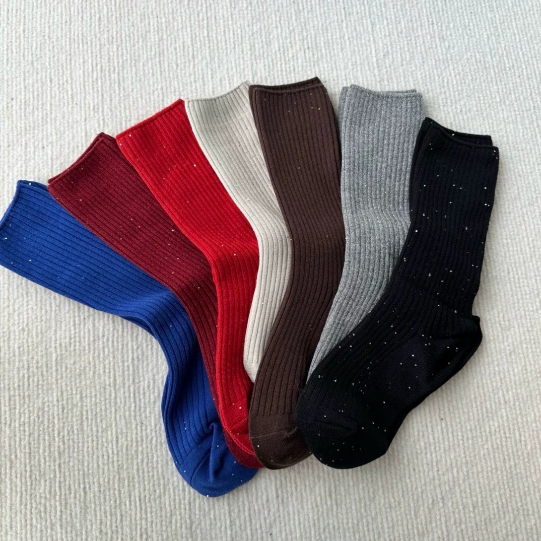 Fashionable shiny trend knee socks