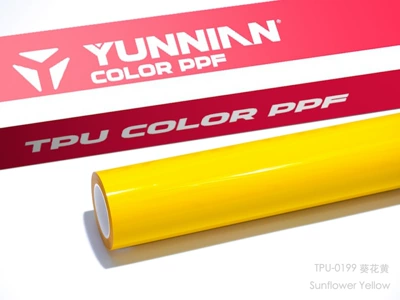 film, factory wholesale, cross-border in stock | Auto Color Change Film - tpu-sunflower-yellow-dual-use-for-wet-and-dry-surfaces-15215m