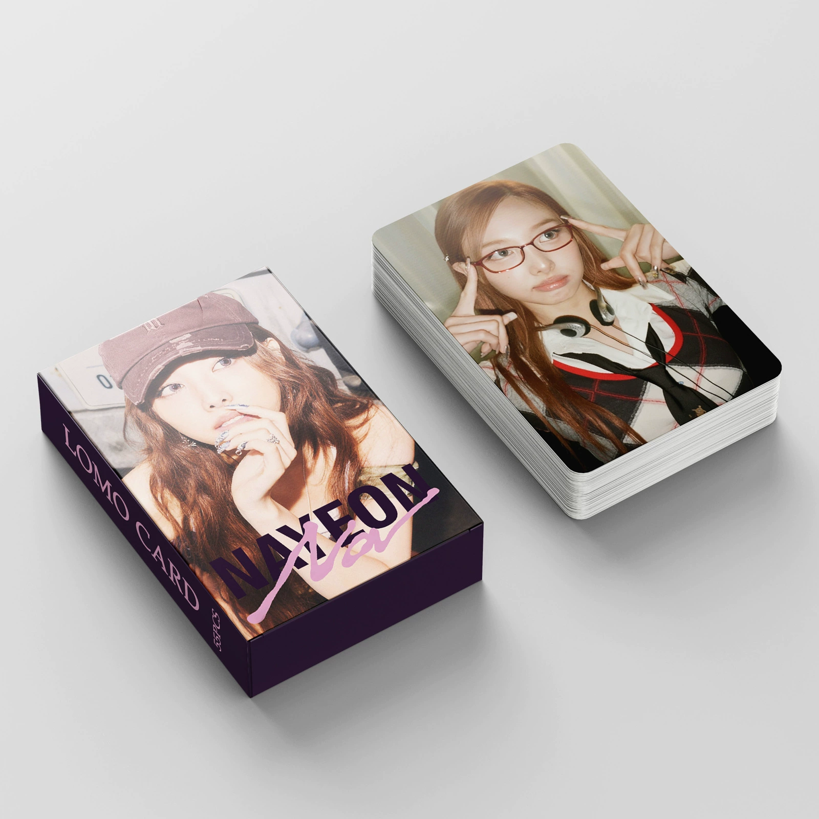 Новая карточка 55 Чжан На На На, карточка Нэйон, TWICE ABCD, одинаковые открытки вокруг той же почты