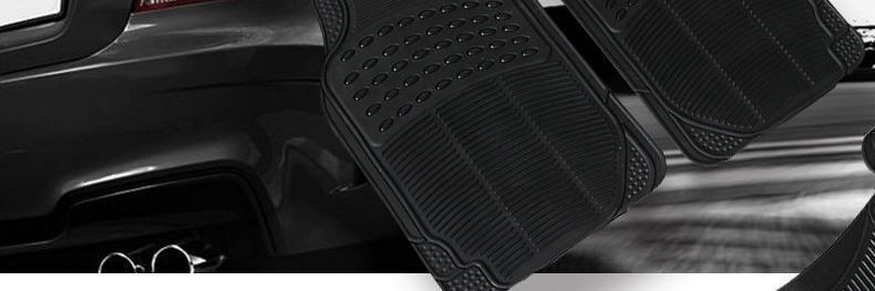 Dustproof foot mat, car floor mat, small bull-eye design, suitable for PVC solid color car floor mats, single piece, all-season, waterproof