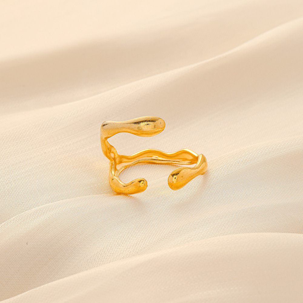6g Weight Open Ring Classification Adjustable Ring Size 1 Piece Quantity Daily Occasion Stainless Steel Material Star, Heart Shape Pattern Women'S Gender Plating Design Simple Style Style Simple Style Star Heart Shape Stainless Steel Plating Open Ring 1 Piece 72