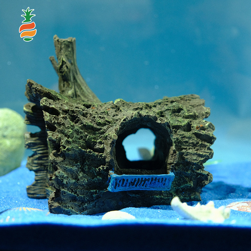 Pecera, peces pequeños, escondiendo la casa, decoraciones de resina, decoración, simulación de paisajismo, tanque de cría de submarinos, suministros para acuarios