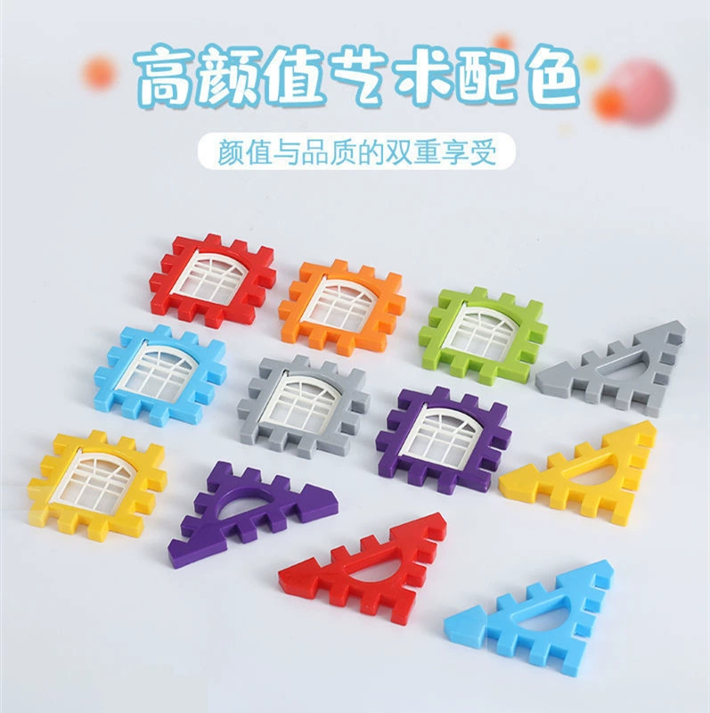 Big house, plastic constructor for kindergarten for boys