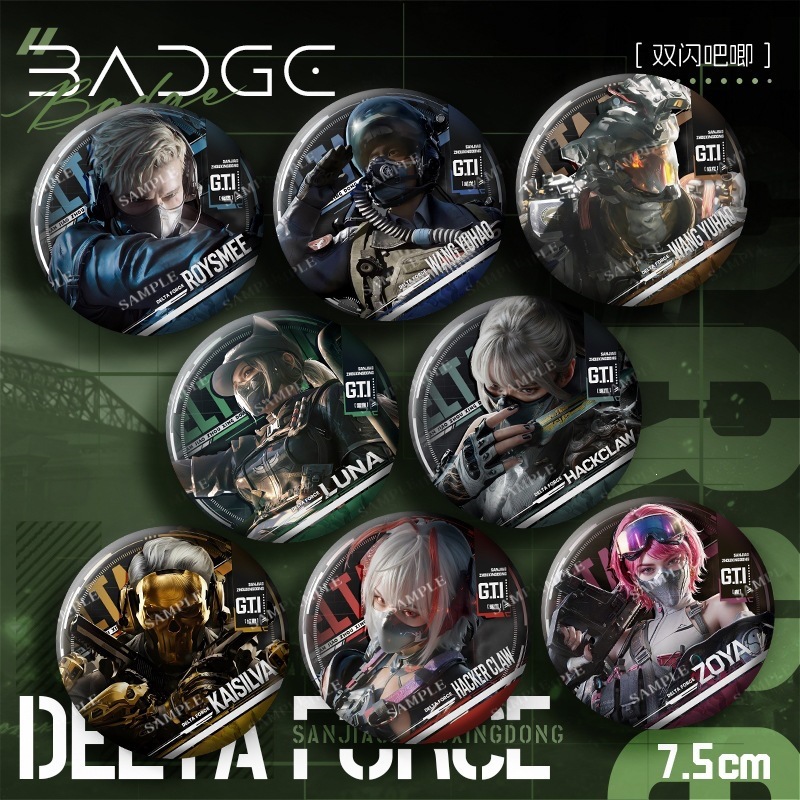 Anime üslubunda 75 mm dairəvi nişan (badge)