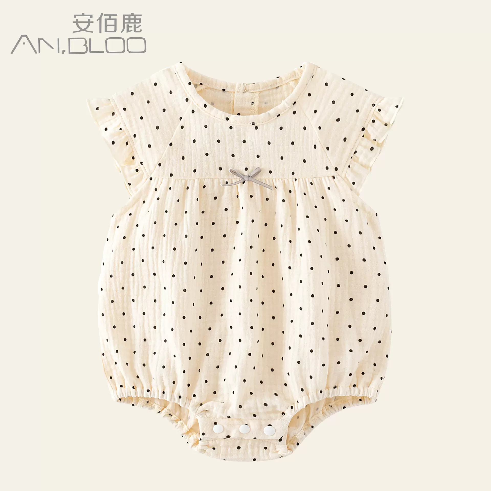 夏款纯棉无袖哈衣婴儿无袖包屁衣女宝宝爬爬服2024新生儿衣服批发