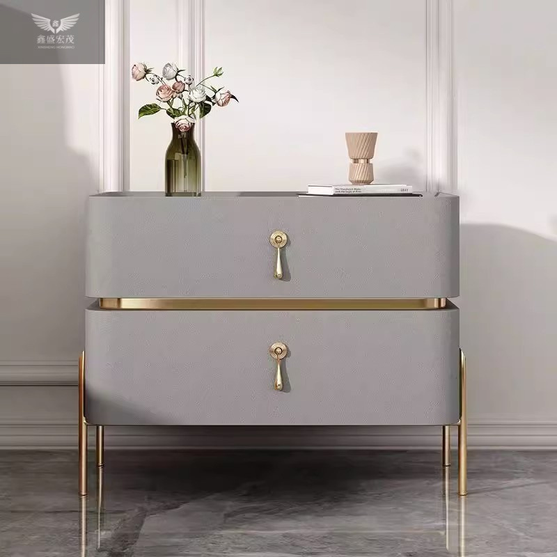 Dormitorio doméstico simple y moderno dormitorio superior italiano de lujo ligero mesita de cabecera sin instalación integral nuevo tipo