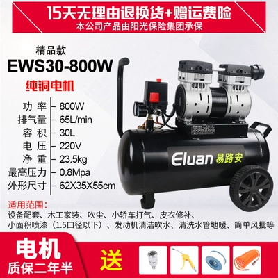 Hava kompressorları — paint compressor spot wholesale - boutique-copper-ews30-800w-oil-free-mute-solenoid-valve-four-piece-set
