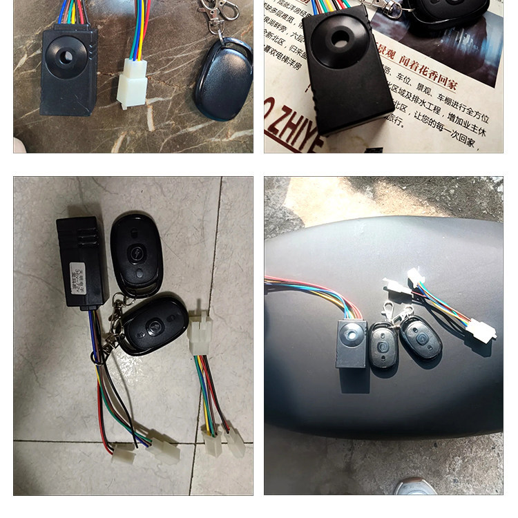 Electric Vehicle Anti-Theft Device, Smart Voice Control for Battery Cars, 36V-72V Wireless Remote Control, One-Touch Start, Universal Anti-Theft Device