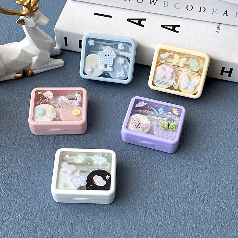 New Cute Contact Lens Case, Compact Companion Case, Portable for Summer, Mini, Direct Sale from Manufacturer, Wholesale New Cute Contact Lens Case, Compact Companion Case, Portable for Summer, Mini, Direct Sale from Manufacturer, Wholesale