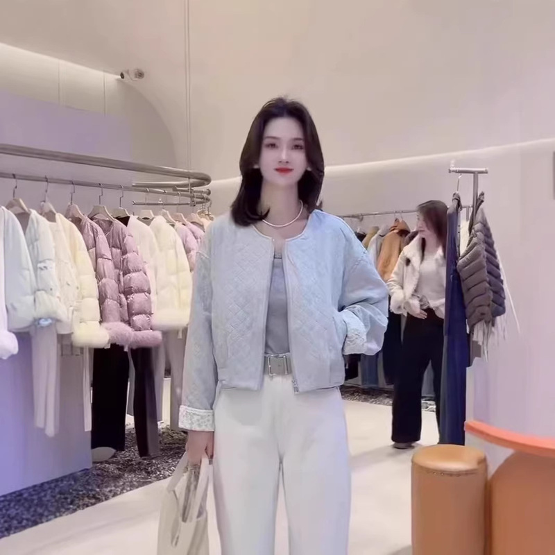 Super Stylish Short Round-Neck Jacket for Women, Thin Style, 2026 Spring New Model, Unique and Beautiful, Casual Versatile Jacket Top