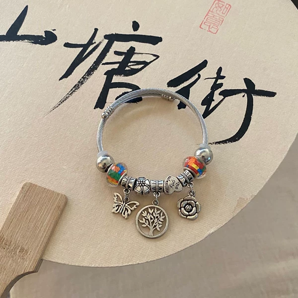 Color butterfly Life Tree Bracelet