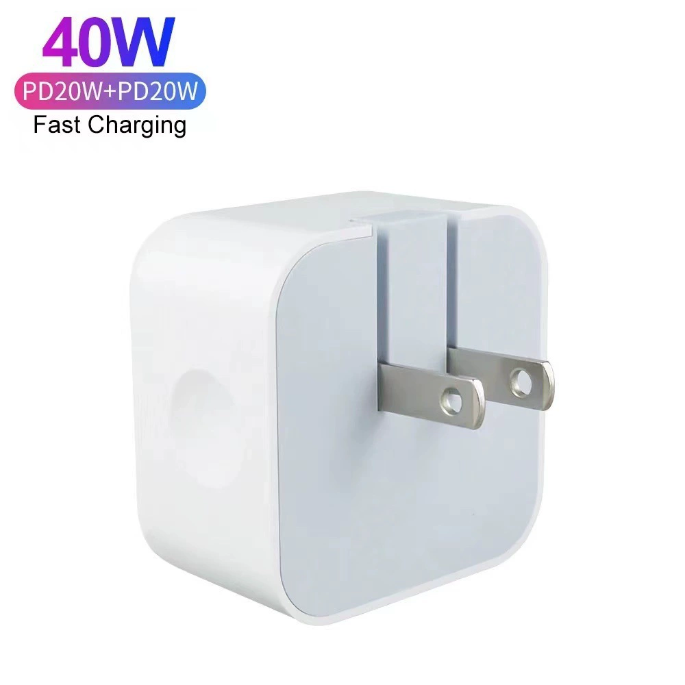 40W dual PD charger suitable for Apple 50W fast charging dual Typec